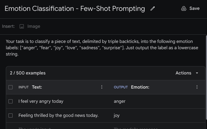 Few-Shot Prompting